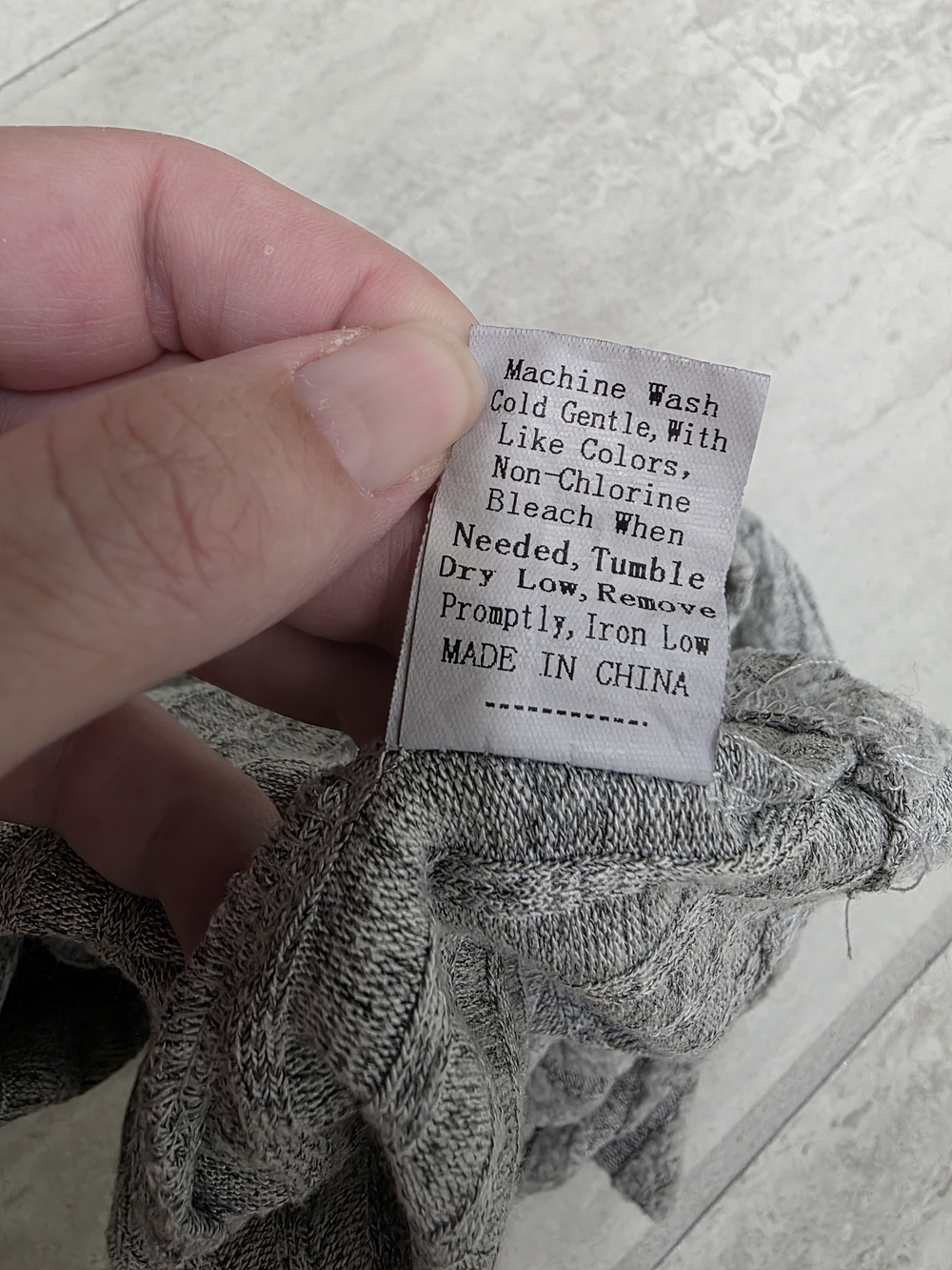 SHEIN Gray Ribbed Knit Tank Crop Top - Picture 4 of 4